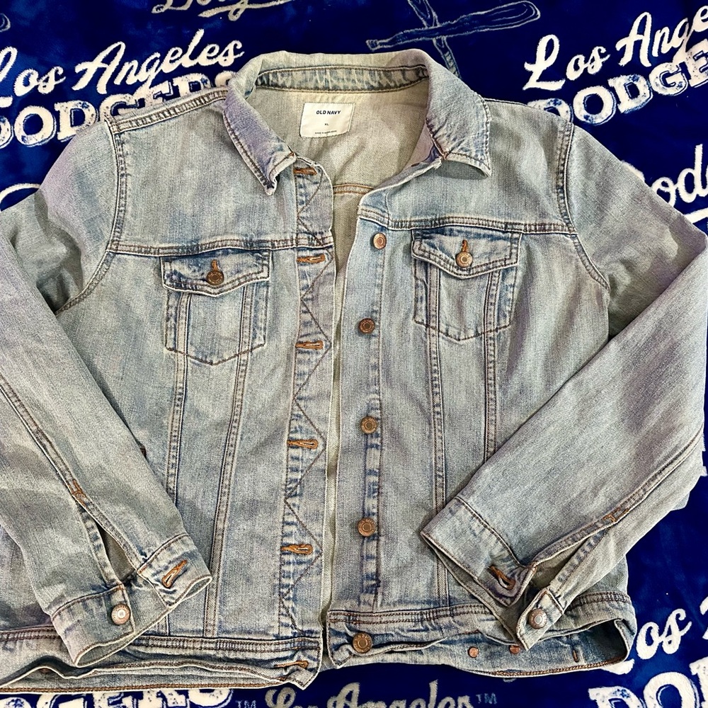 OLD NAVY Denim Jacket with Button Closure